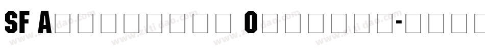 SF Automaton Oblique字体转换